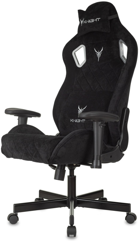 Кресло геймерское Knight Outrider черный Light-20 с подголов ...