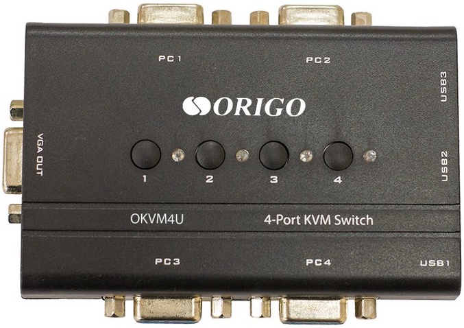 KVM-переключатель ORIGO OKVM4U/A1A — купить по низкой цене в интернет-магазине ОНЛАЙН ТРЕЙД.РУ