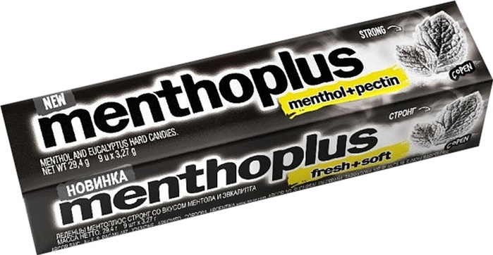 Леденцы Menthoplus Strong с ментолом и пектином 29,4 г 77958648 — купить в интернет-магазине ОНЛАЙН ТРЕЙД.РУ