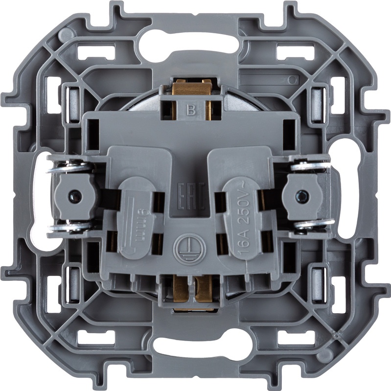 Розетка Legrand INSPIRIA 2К+З IP 44 с откидной крышкой и шторками ...