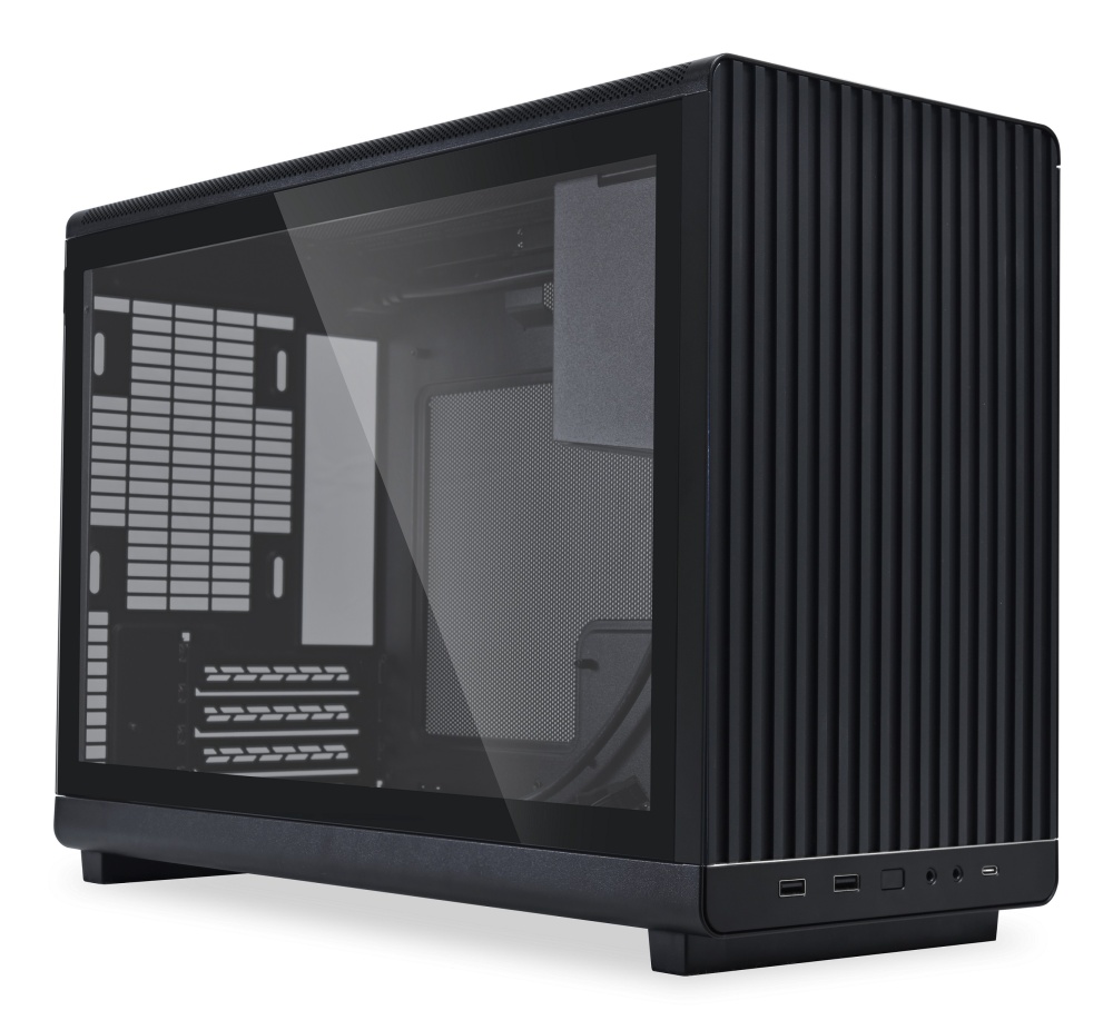 Корпус LIAN LI A3-mATX TG, черный (G99.A3X.10R)- низкая цена, доставка или самовывоз по Краснодару. Корпус Лиан Ли A3-mATX TG, черный (G99.A3X.10R) купить в интернет магазине ОНЛАЙН ТРЕЙД.РУ