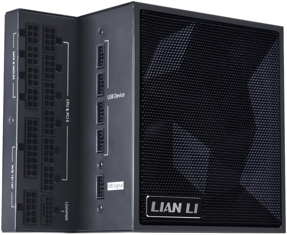 Блок питания LIAN LI EDGE, 1300W, 80+ Platinum, ATX3.1 (EG1300) G9P.EG1300.BE00.RU - низкая цена, доставка или самовывоз по Екатеринбургу. Блок питания Лиан Ли EDGE, 1300W, 80+ Platinum, ATX3.1 (EG1300) купить в интернет магазине ОНЛАЙН ТРЕЙД.РУ