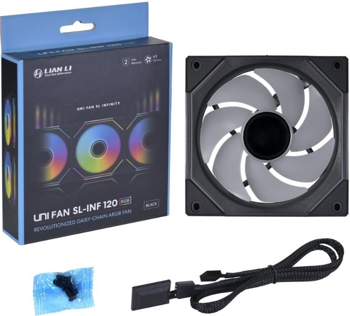 Вентилятор для корпуса Lian Li UNI FAN SL-INF 120 Black (G99.12SLIN1B ...