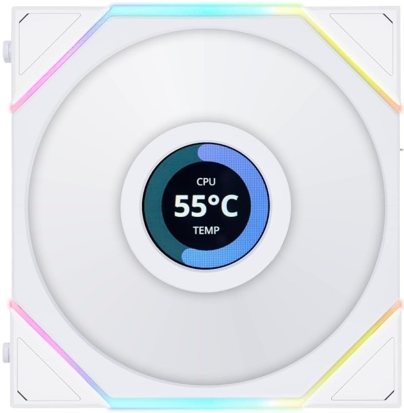 Вентилятор для корпуса LIAN LI UNI FAN TL LCD 120 White (G99.12TLLCD1W ...