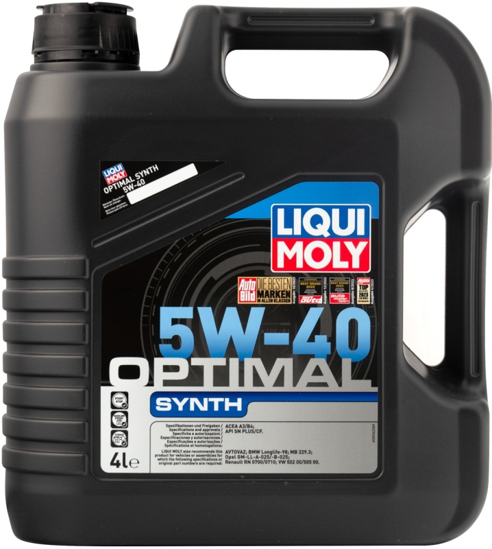 Моторное масло LIQUI MOLY Optimal Synth 5W-40 HC-синтетическое 4 л 3926 LiquiMoly — купить по низкой цене в интернет-магазине ОНЛАЙН ТРЕЙД.РУ