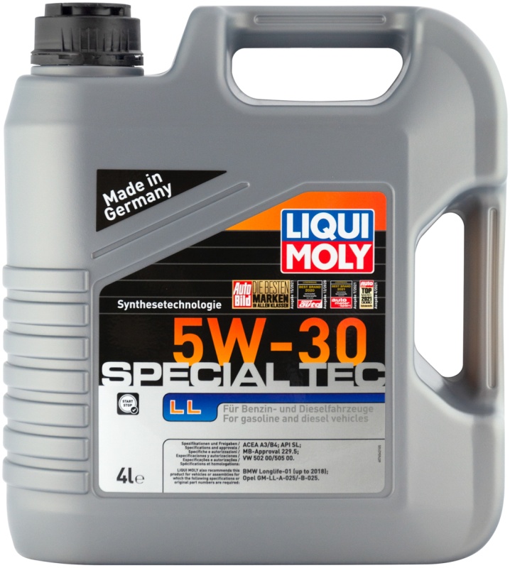 Моторное масло LIQUI MOLY Special Tec LL 5W-30 HC-синтетическое 4 л 2339 LiquiMoly / 7654 LiquiMoly — купить по низкой цене в интернет-магазине ОНЛАЙН ТРЕЙД.РУ