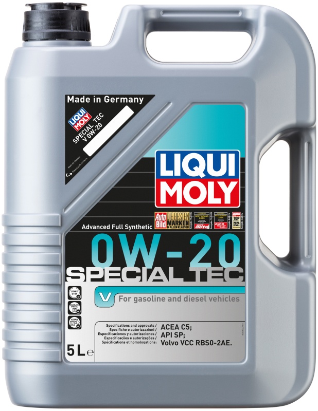 Моторное масло LIQUI MOLY Special Tec V 0W-20 HC-синтетическое 5 л 20632 LiquiMoly — купить по низкой цене в интернет-магазине ОНЛАЙН ТРЕЙД.РУ