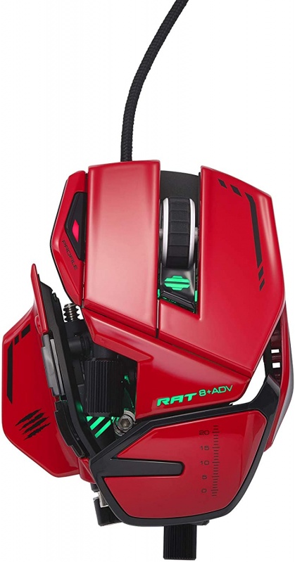 Мышь Mad Catz R.A.T. 8+ ADV красная (MR06DCINRD000-0) — купить по низкой цене в интернет-магазине ОНЛАЙН ТРЕЙД.РУ