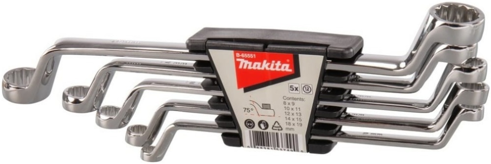 Набор накидных ключей MAKITA 5 шт. (8x9, 10x11, 12x13, 14x15, 18x19мм) B-65551 - купить по выгодной цене в интернет-магазине ОНЛАЙН ТРЕЙД.РУ Санкт-Петербург