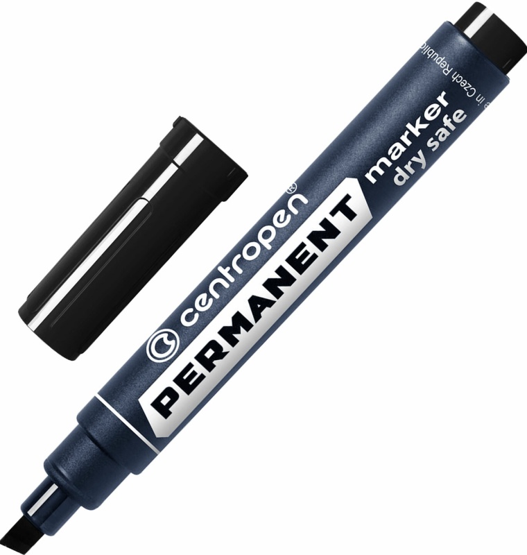 Маркер перманентный CENTROPEN 8516, ЧЕРНЫЙ, скошенный наконечник, 2-5 мм, 5 8516 0112 151105СН — купить по низкой цене в интернет-магазине ОНЛАЙН ТРЕЙД.РУ