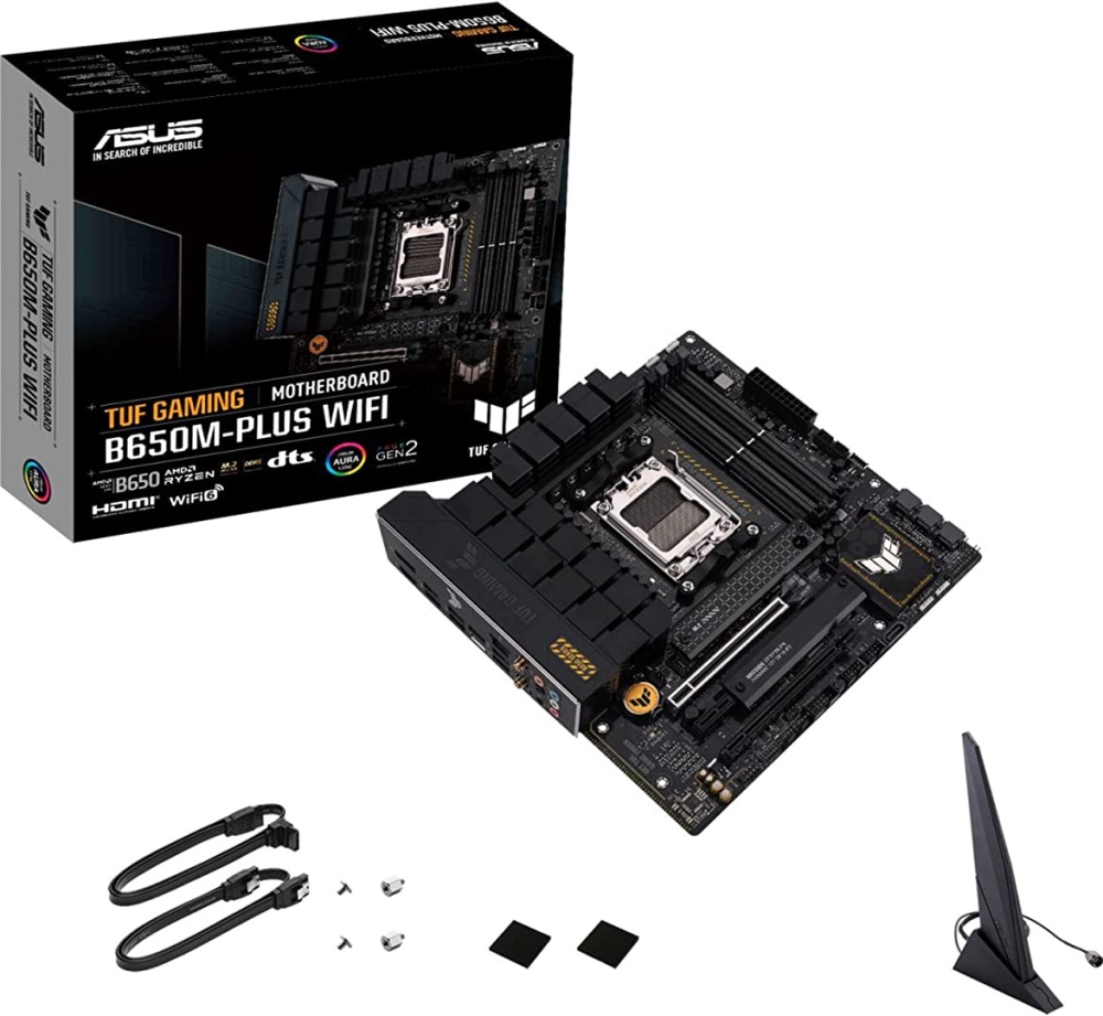 Материнская плата Asus TUF Gaming B650M-PLUS WIFI (AM5, mATX) — купить ...