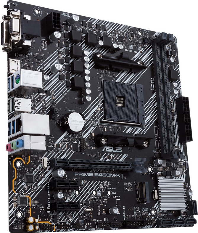 Материнская плата Asus PRIME B450M-K II (AM4, mATX) — купить по низкой ...