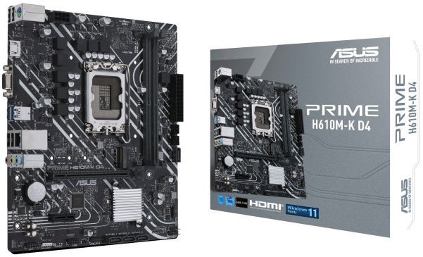 Материнская плата Asus PRIME H610M-K D4 (LGA1700, mATX) — купить по низкой цене в интернет-магазине ОНЛАЙН ТРЕЙД.РУ