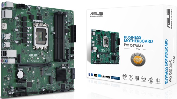 Материнская плата Asus Pro Q670M-C-CSM (LGA1700, mATX) — купить по низкой цене в интернет-магазине ОНЛАЙН ТРЕЙД.РУ