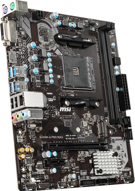 Материнская плата MSI B450M-A PRO MAX (AM4, mATX) — купить по низкой цене в интернет-магазине ОНЛАЙН ТРЕЙД.РУ