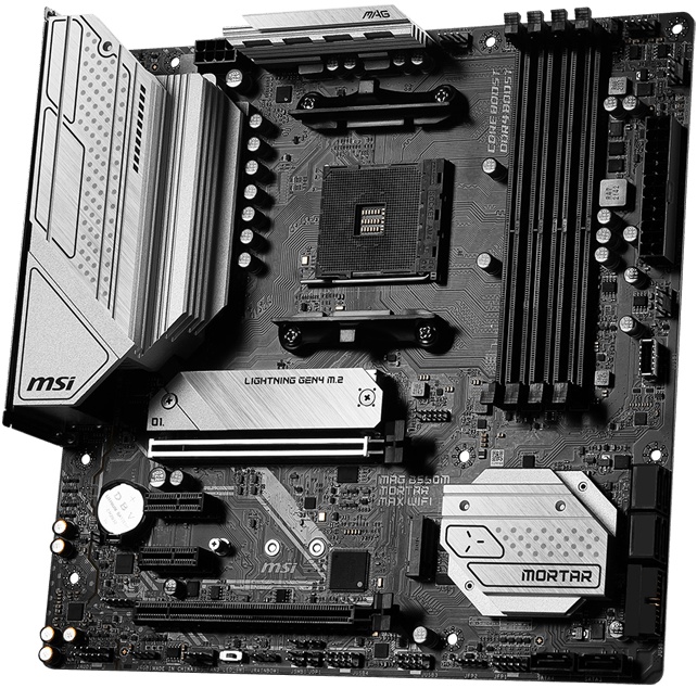 Материнская плата MSI MAG B550M MORTAR MAX WIFI (AM4, mATX) — купить по ...