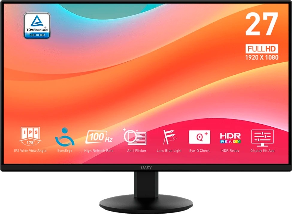 Монитор MSI Pro MP272L 27 черный 9S6-3PD6CT-008 — купить по низкой цене в интернет-магазине ОНЛАЙН ТРЕЙД.РУ