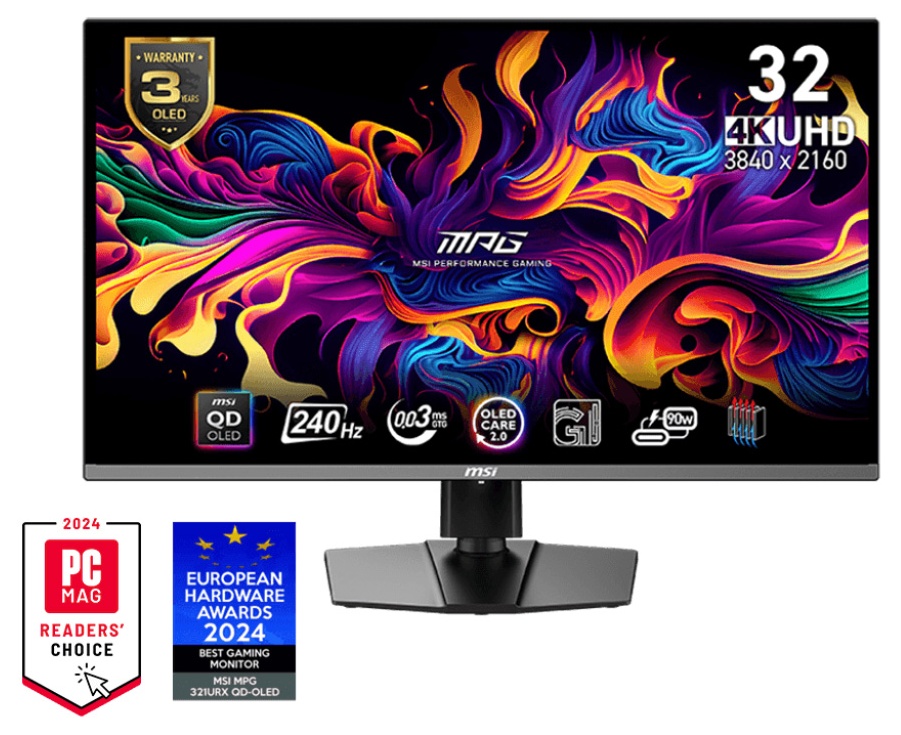 Игровой монитор MSI MPG 321URX QD-OLED 31.5 Black (9S6-3DD29A-009 ...