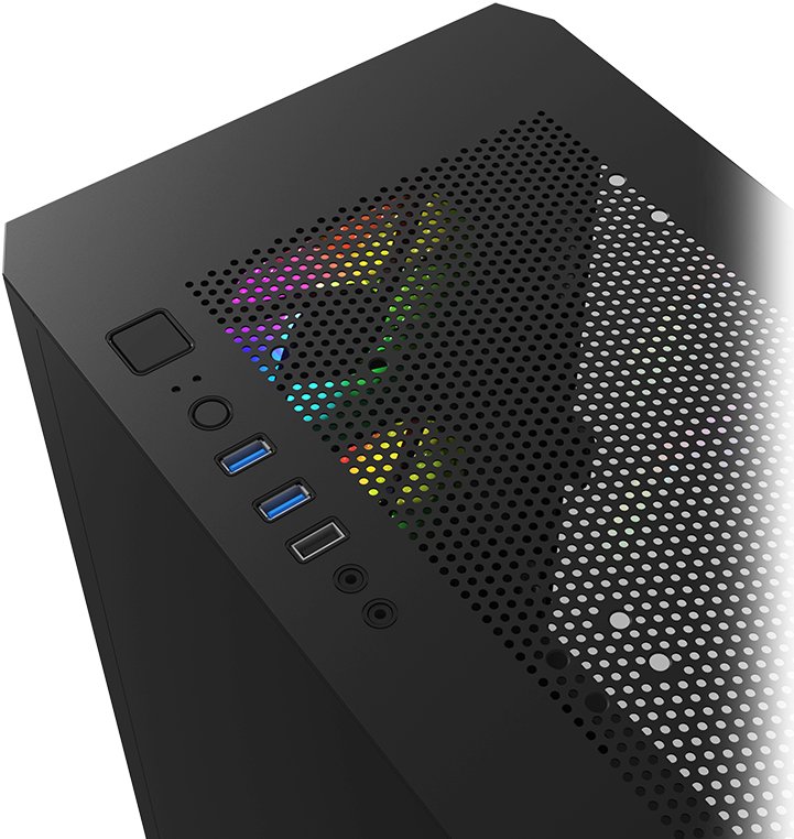 Корпус Montech Air 100 ARGB черный AIR 100 ARGB BK — купить по низкой ...