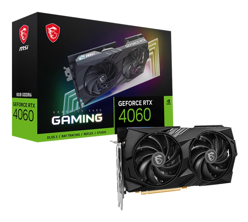 Видеокарта MSI GeForce RTX 4060 GAMING 8G- низкая цена, доставка или самовывоз по Екатеринбургу. Видеокарта ЭмСиАй GeForce RTX 4060 GAMING 8G купить в интернет магазине ОНЛАЙН ТРЕЙД.РУ