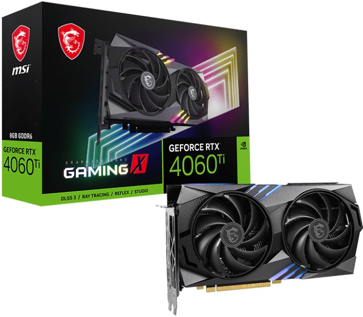 Видеокарта MSI GeForce RTX 4060 Ti GAMING X 8G- купить по выгодной цене в интернет-магазине ОНЛАЙН ТРЕЙД.РУ Орёл