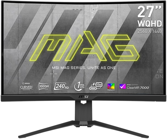 Монитор MSI Mag 275CQRXF 27 Black — купить в интернет-магазине ОНЛАЙН ТРЕЙД.РУ