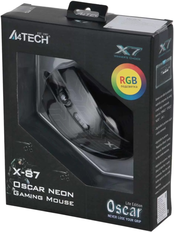 Купить Мышь A4Tech X87 черный (X87 (MAZE)) 1023976 A4TECH в интернет ...