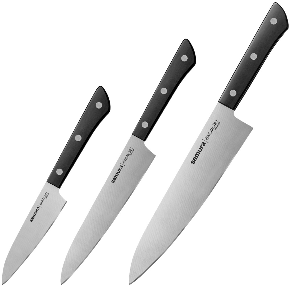 Набор кухонных ножей Samura Harakiri (SHR-0220B/K)- купить по низкой цене в интернет-магазине ОНЛАЙН ТРЕЙД.РУ Казани