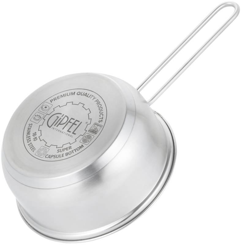 Набор посуды GIPFEL AZALEA 51061 (ковш, кастрюли, крышки), нержавеющая ...