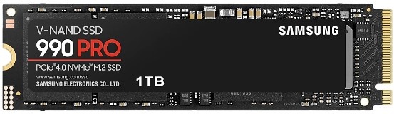 SSD диск SSD Samsung M.2 990 PRO 1TB PCIe 4.0 x4 V-NAND TLC (MZ-V9P1T0BW) — купить по низкой цене в интернет-магазине ОНЛАЙН ТРЕЙД.РУ