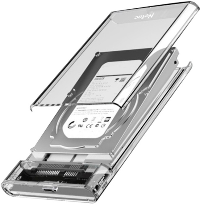 Внешний корпус для HDD 2.5 Netac WH11, пластик, прозрачный, USB 3.0 NT07WH11-30CC — купить по низкой цене в интернет-магазине ОНЛАЙН ТРЕЙД.РУ