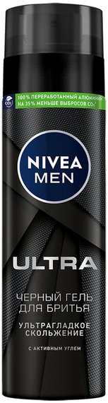 Гель для бритья NIVEA Men Ultra Черный, 200 мл 81789 NIVEA — купить по низкой цене в интернет-магазине ОНЛАЙН ТРЕЙД.РУ