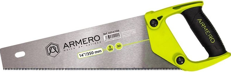 Ножовка по дереву ARMERO A534/400, 400мм, 3d, средний зуб — купить в интернет-магазине ОНЛАЙН ТРЕЙД.РУ