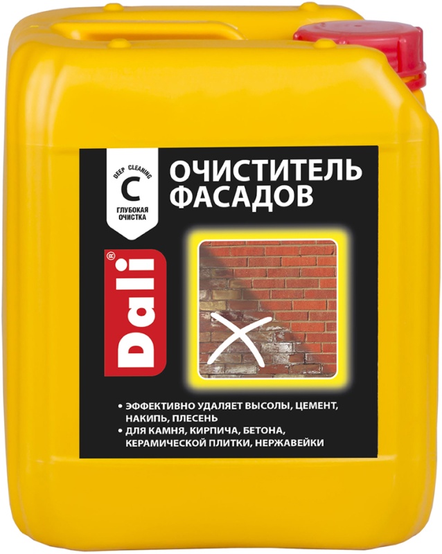 Очиститель фасадов Dali для минеральных поверхностей, 5 л 29102 DALI — купить по низкой цене в интернет-магазине ОНЛАЙН ТРЕЙД.РУ
