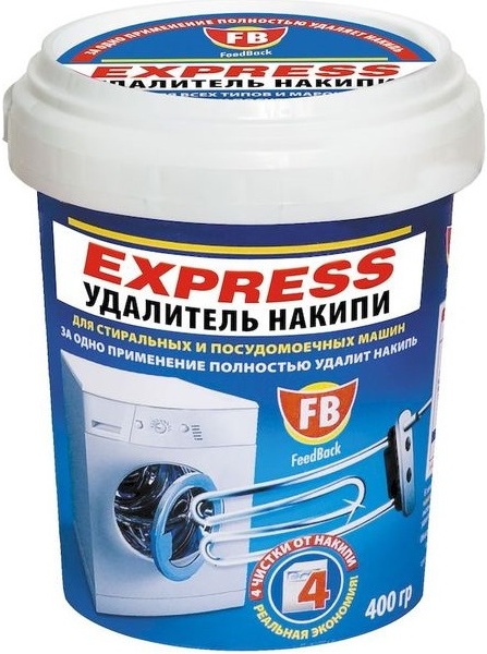 Удалитель накипи fb express для стиральных и пмм 400г (7290012947193)