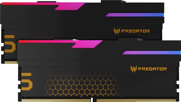 Оперативная память DDR5 Acer Predator Hermes RGB 32Gb (2x16Gb) 6400Mhz CL32 (32-39-39-102) 1.4V Black BL.9BWWR.391 — купить в интернет-магазине ОНЛАЙН ТРЕЙД.РУ