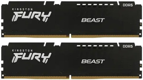 Купить Оперативная память Kingston DDR5 64Gb (2x32Gb) 6000Mhz pc-48000 FURY Beast Black CL40 1.35V (KF560C40BBK2-64) в интернет-магазине ОНЛАЙН ТРЕЙД.РУ