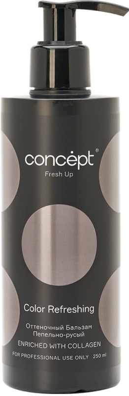 Оттеночный бальзам для волос Concept Fresh Up обогащенный коллагеном, пепельно-русый, 250 мл ЭХ99989435714 - низкая цена, доставка или самовывоз по Екатеринбургу. Оттеночный бальзам для волос Концепт Fresh Up обогащенный коллагеном, пепельно-русый, 250 мл купить в интернет магазине ОНЛАЙН ТРЕЙД.РУ