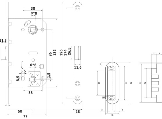 Как разобрать дверной замок магнитный Замок межкомнатный магнитный Palladium 600-M PB PAL114685 - купить по низкой цен