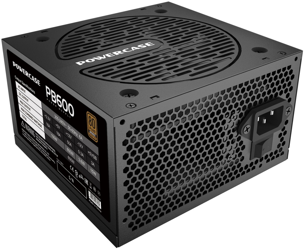 Блок питания Powercase PB600, 600W, 80+ Bronze (PS-600B-DC) — купить в интернет-магазине ОНЛАЙН ТРЕЙД.РУ