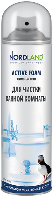 Чистящая пена NORDLAND для чистки ванной комнаты с ароматом морской свежести, аэрозоль 600 мл. — купить в интернет-магазине ОНЛАЙН ТРЕЙД.РУ