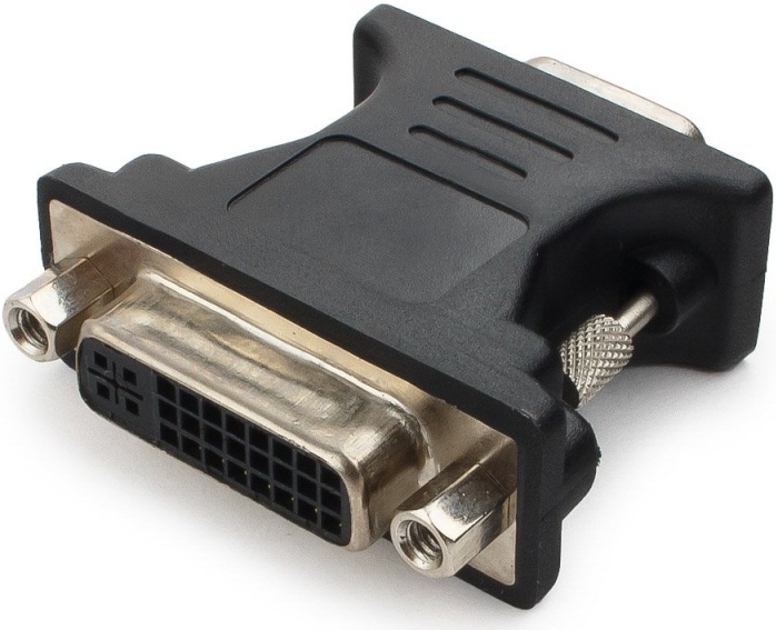 Купить  VGA -DVI-I Cablexpert, 15M/25F, черный A-VGAM-DVIF-01 .