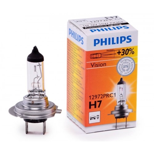 Купить лампа галогенная PHILIPS H7 Vision Premium +30% света 12V