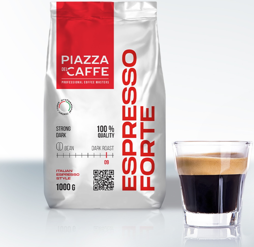 Купить Кофе в зернах Piazza Del Caffe Espresso Forte, 1 кг ...
