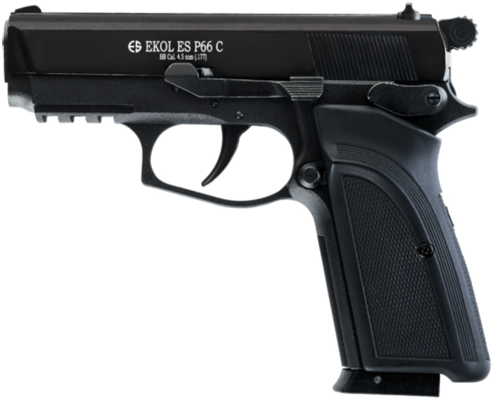 Пистолет пневматический EKOL ES P66 C Black, калибр 4,5 мм, 3 Дж, (металл) — купить по низкой цене в интернет-магазине ОНЛАЙН ТРЕЙД.РУ