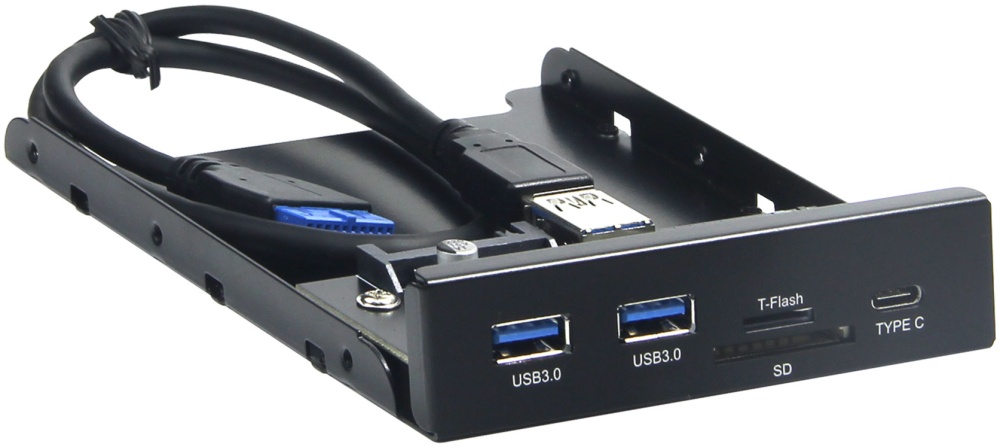 Планка на переднюю панель Gembird FP3.5-USB3-2A1C-CR - купить в интернет-магазине ОНЛАЙН ТРЕЙД.РУ