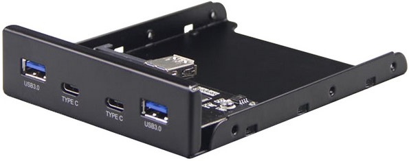 Планка USB 3.0 на переднюю панель 3.5 Gembird, 2xUSB-A 3.0 + 2xType-C - купить в интернет-магазине ОНЛАЙН ТРЕЙД.РУ