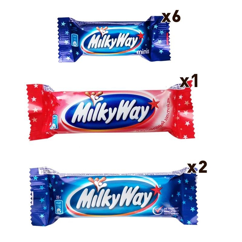 Милки вэй. Milky way конфеты. Шоколадка Милки Вэй. Набор сладостей Милки Вэй. Милки Вэй упаковка.