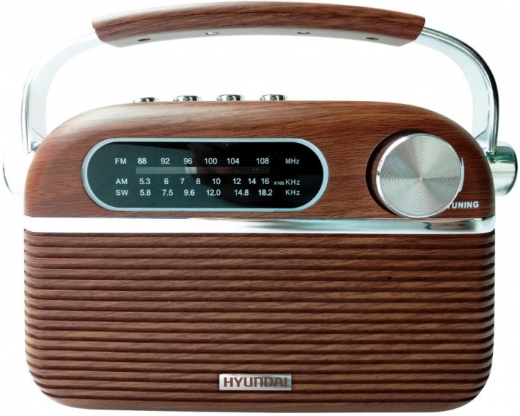 Радиоприемник Hyundai H-PSR200, коричневый- купить по выгодной цене в интернет-магазине ОНЛАЙН ТРЕЙД.РУ Санкт-Петербург