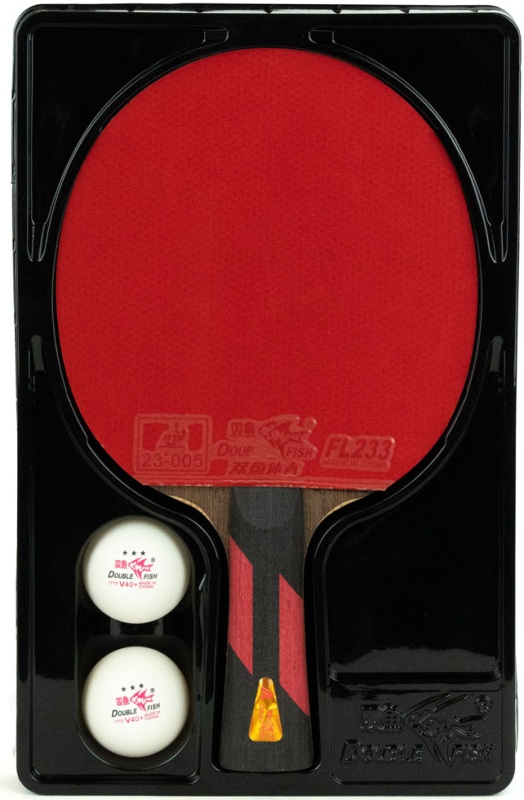 Ракетка для настольного тенниса Double Fish 7A+C ITTF Appr+ 2 мяча V40 ...